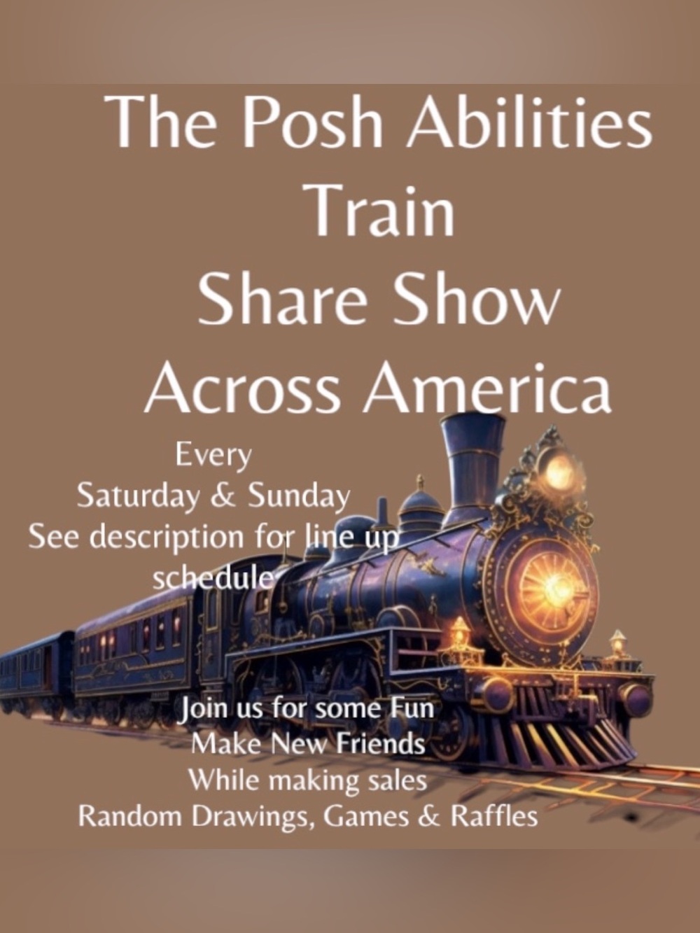 Posh Abilities Across America Train Share Show